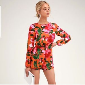 NWT Lulu’s Open Back Romper
